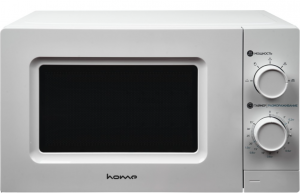Фото Микроволновая печь HOME HMM207BW белый, 20л, 700 Вт, переключатели- поворотный механизм)